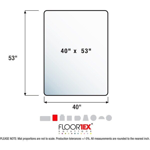 Chair Mat, Rectangular, 40
