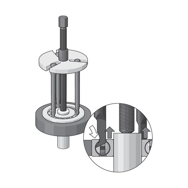 Patented Ball Bearing Set Of Pullers