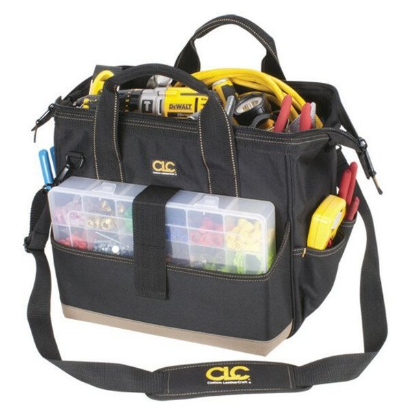 Tool Bag, Polyester, 23 Pockets, Black, 12