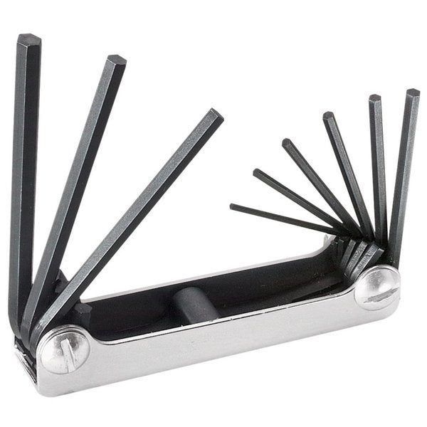 9 Piece SAE Fold-Up Hex Key Set, 70591
