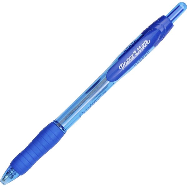 Retractable Ballpoint Pen, 1.4 mm, Blue PK12