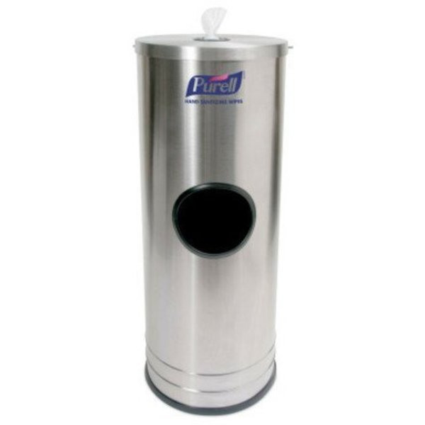 Wet Wipe Dispenser Stand, Silver, Stainless Steel