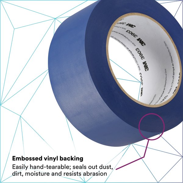 Duct Tape, 2 x 50 yd, 6.5 mil, Blue, Vinyl