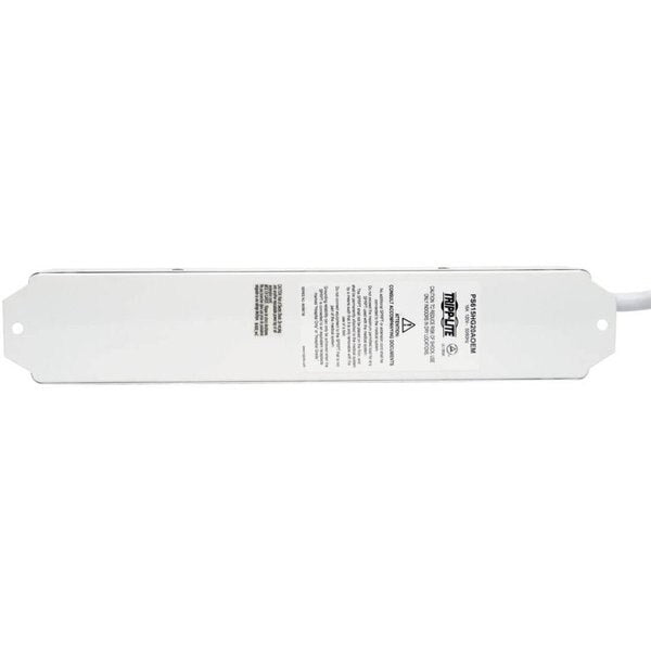 Outlet Strip, Metal Housing, White, 120V