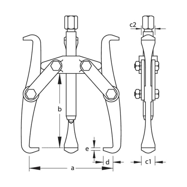 Puller, 3-Arm Pattern, 220 x 170mm