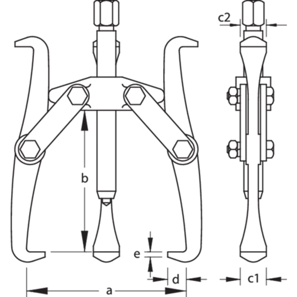 Puller, 2-Arm Pattern, 400 x 320mm