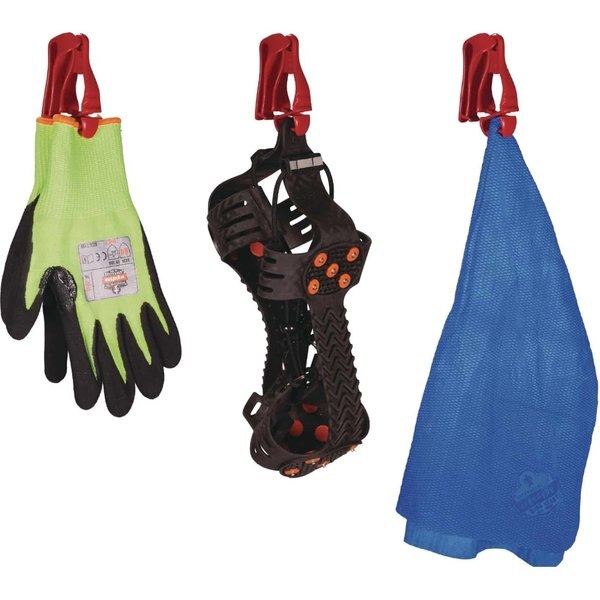 Glove Clip, Red, 4 In.