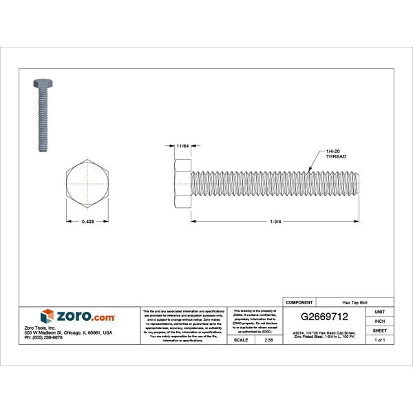 Grade A307, 1/4