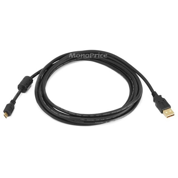 USB 2.0 Cable, 10 ft.L, Black