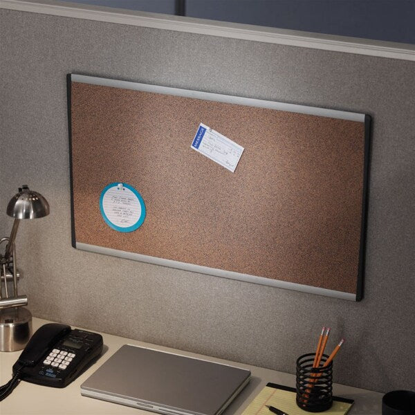 Cubicle Bulletin Board, Silver Frame