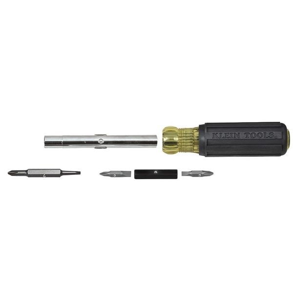 Phillips, Slotted, Square, Hex Bit 7 3/4 in, Drive Size: 1/4 in, 5/16 in, 3/8 in , Num. of pieces:7