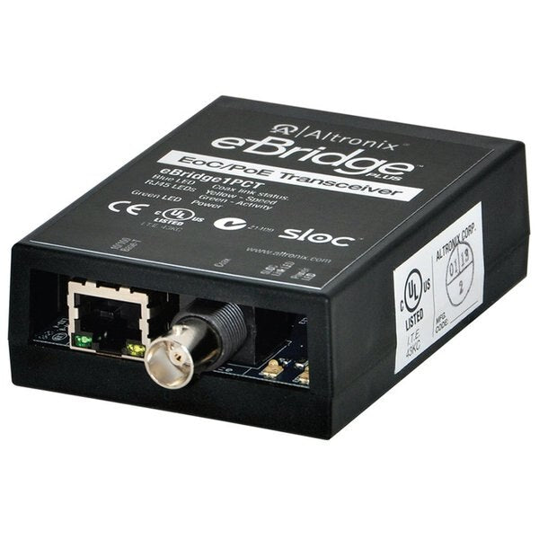 PoE Transceiver, 1 Cam. Input, 2-1/2