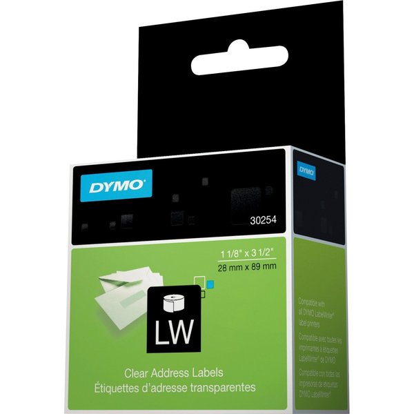 Printer Label, Clear, Labels/Roll: 130