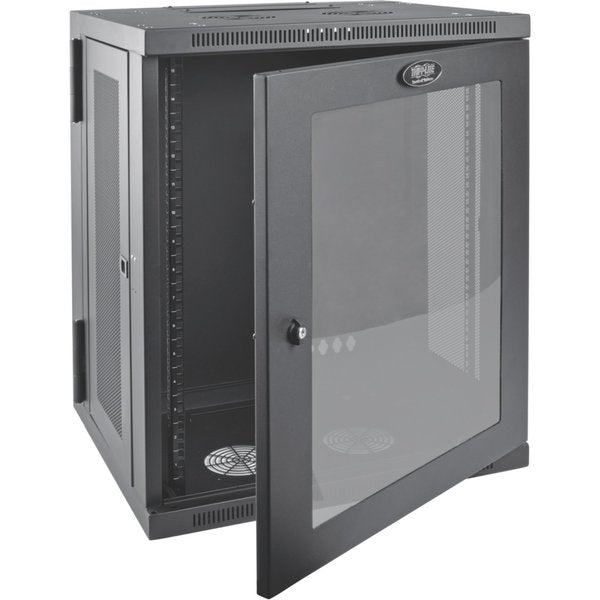 Wallmount Rack, 15U, Hinged, Acrylic