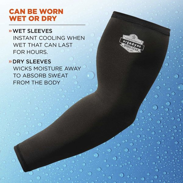 Protective Sleeve, Black, Size XL, PR