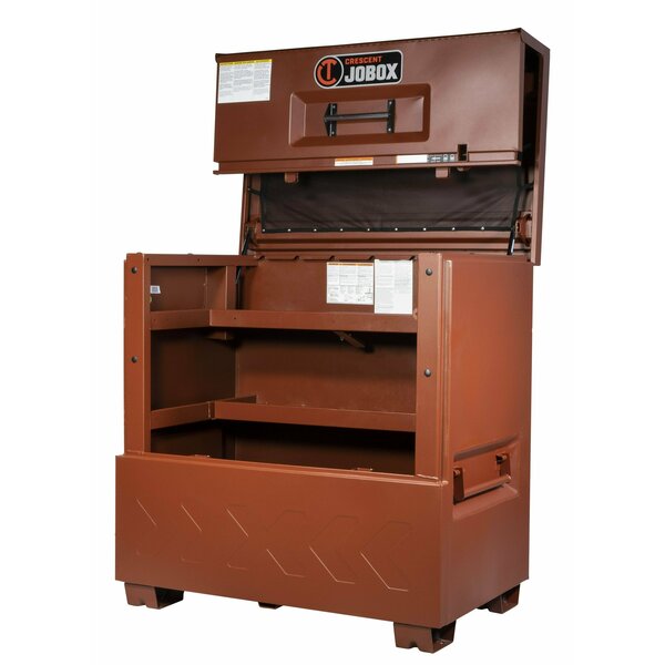 Piano-Style Jobsite Box, 51 in, Brown