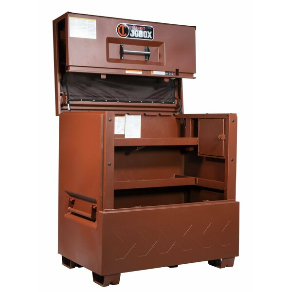Piano-Style Jobsite Box, 51 in, Brown