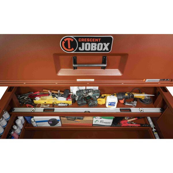 Piano-Style Jobsite Box, 51 in, Brown