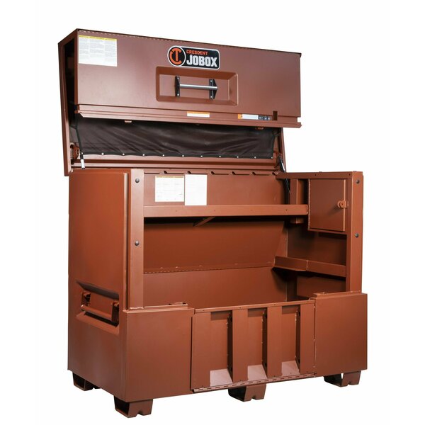 Jobsite Piano Box, Recessed, 48.9 cu. ft., Material: Steel