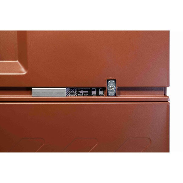 Jobsite Piano Box, Recessed, 60.3 cu. ft., Material: Steel