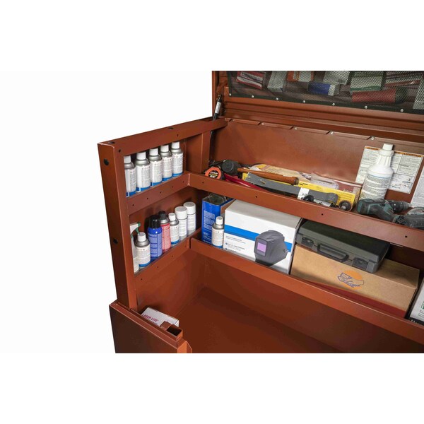 Jobsite Piano Box, Recessed, 60.3 cu. ft., Material: Steel