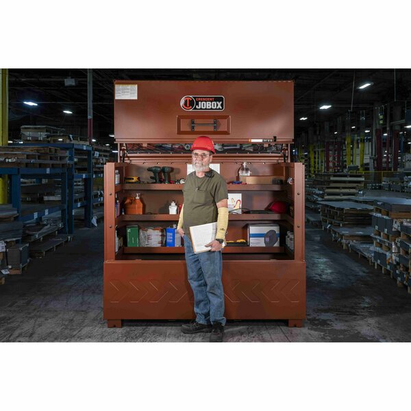 Piano-Style Jobsite Box, 64 in, Brown