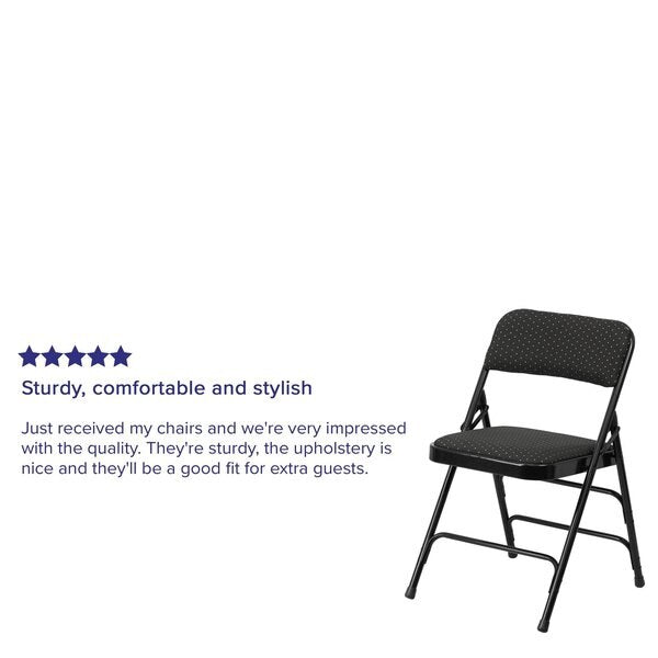 Black Fabric Metal Chair