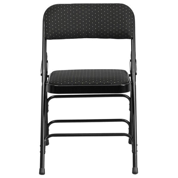 Black Fabric Metal Chair