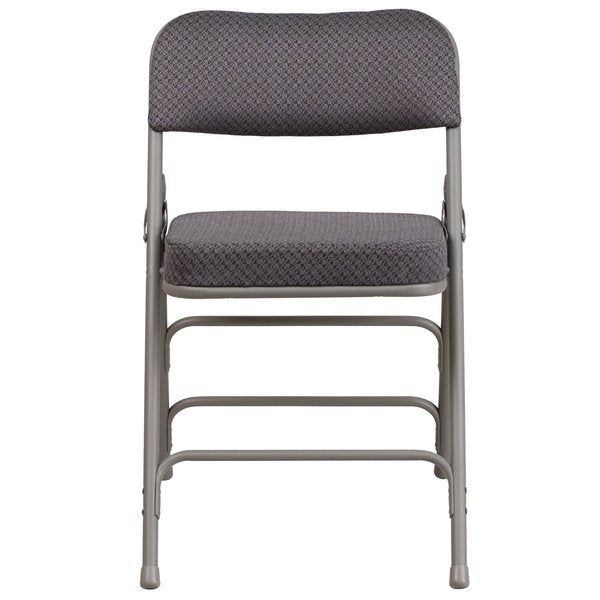 Gray Fabric Folding Chair, PK2