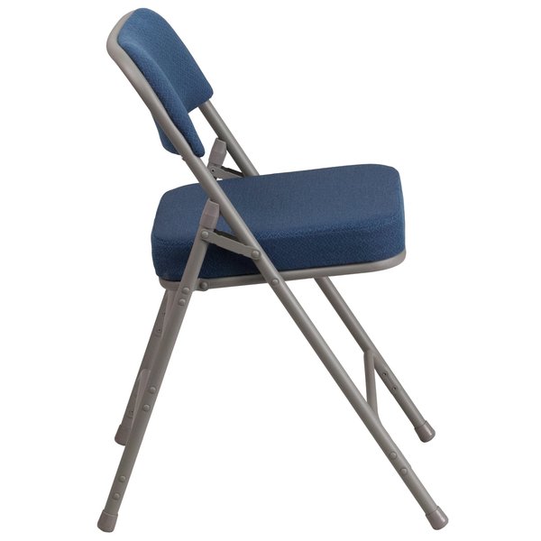 Navy Fabric Folding Chair,PK2