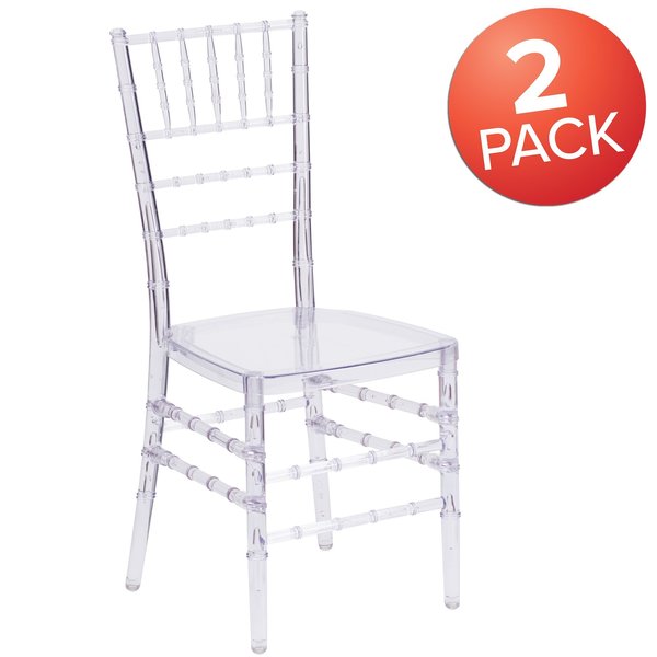 Flash Elegance Crystal Ice Stacking Chiavari Chair