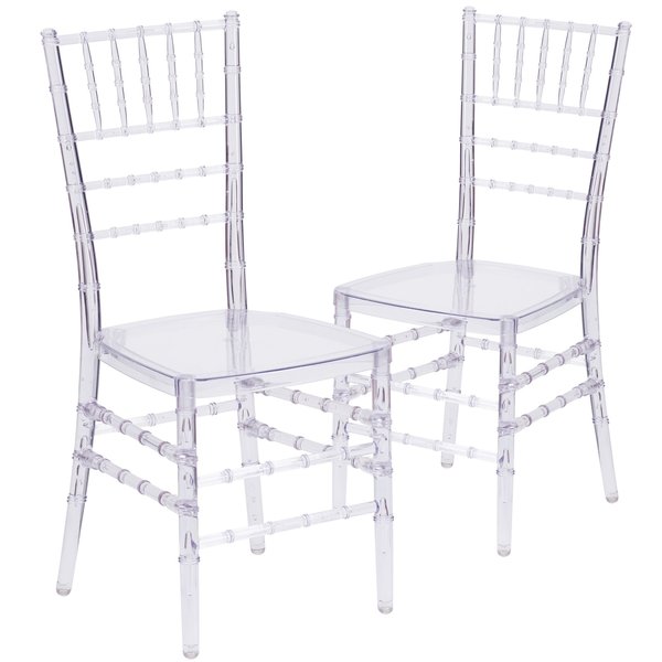 Flash Elegance Crystal Ice Stacking Chiavari Chair