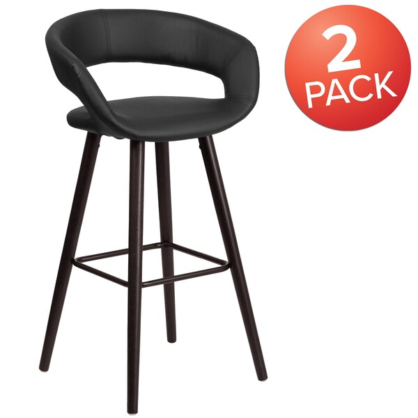 Black Vinyl Barstool, 29