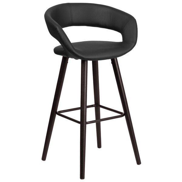 Black Vinyl Barstool, 29