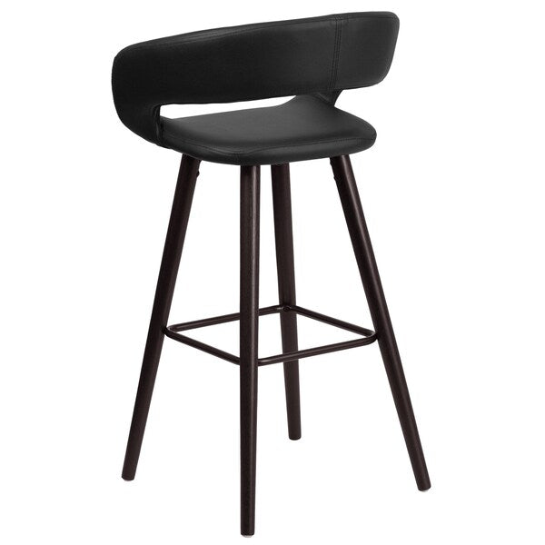 Black Vinyl Barstool, 29