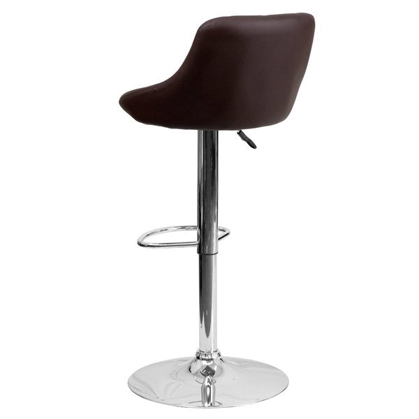 Brown Vinyl Barstool