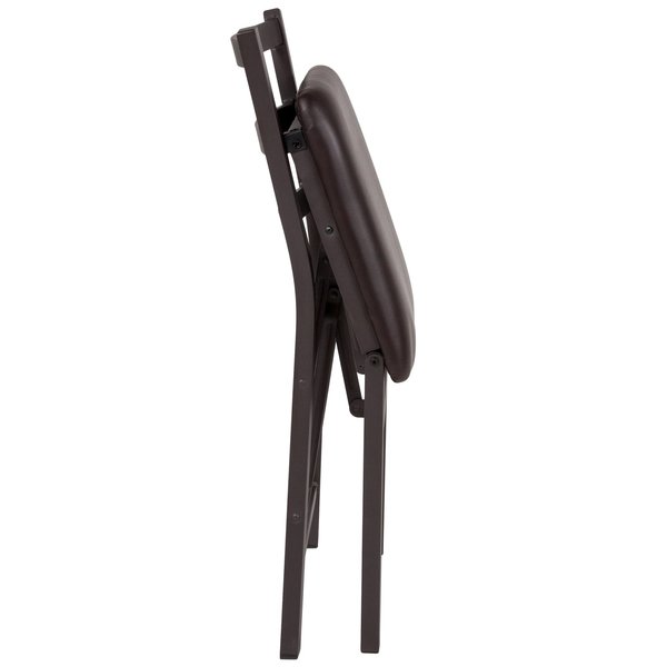 Brown Ladderback Folding Chair