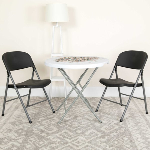Black Plastic Folding Chair