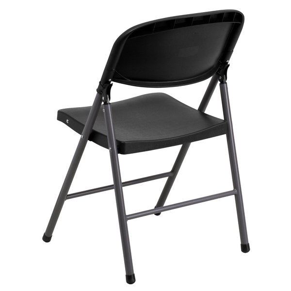 Black Plastic Folding Chair