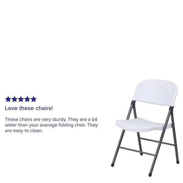 White Plastic Folding Chair