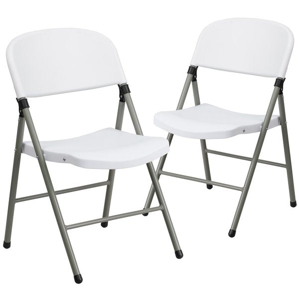 White Plastic Folding Chair