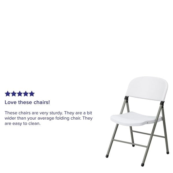 White Plastic Folding Chair