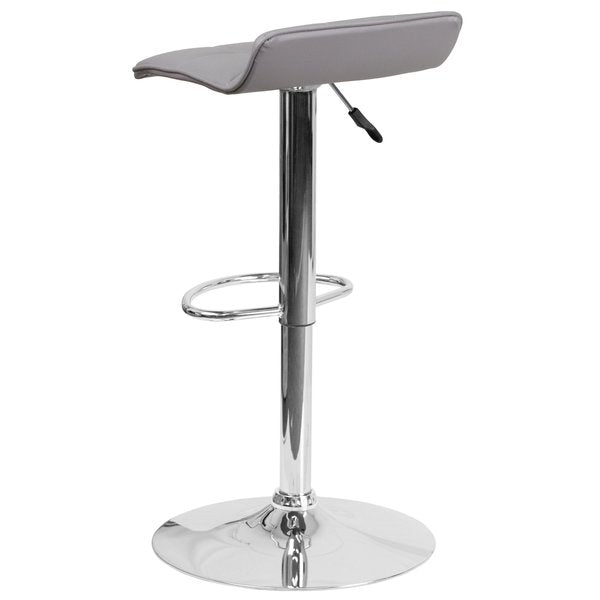 Gray Vinyl Barstool