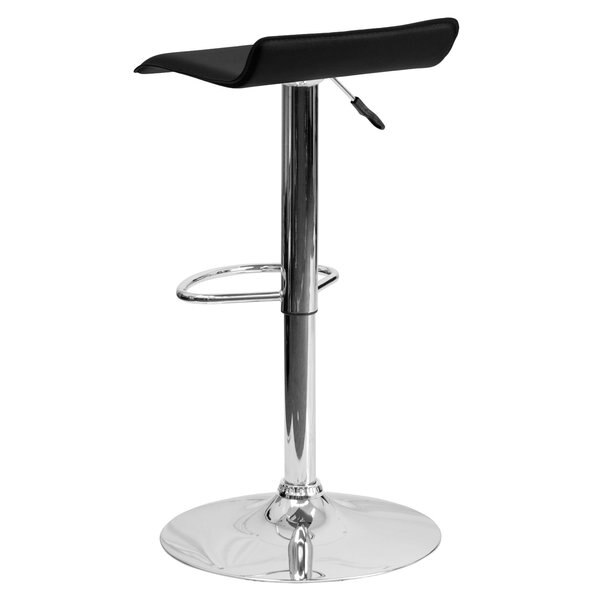 Black Vinyl Barstool