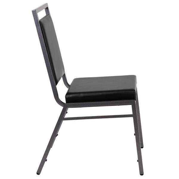 Black Vinyl Banquet Chair, PK2