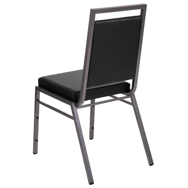 Black Vinyl Banquet Chair, PK2