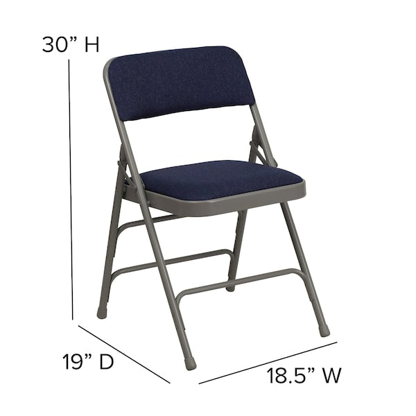 Navy Fabric Folding Chair