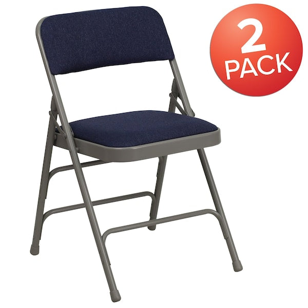 Navy Fabric Folding Chair
