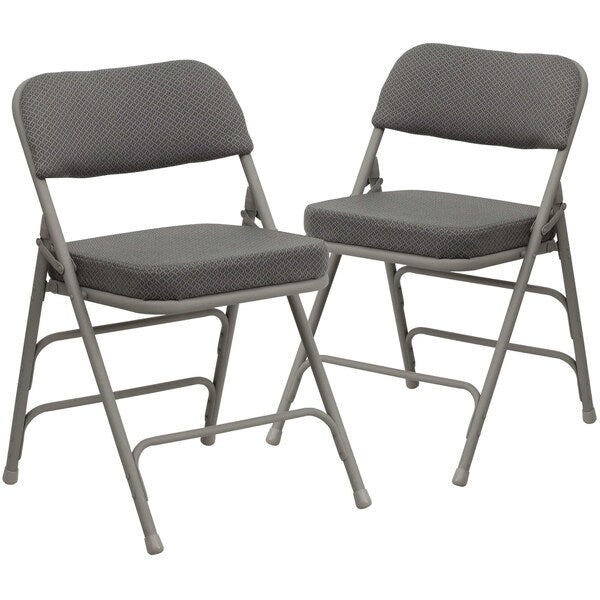 Gray Fabric Folding Chair