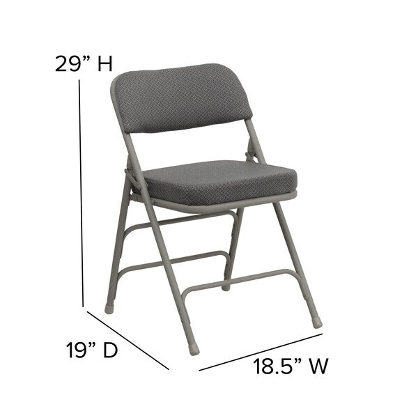 Gray Fabric Folding Chair